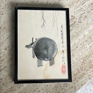 Vintage Framed Original Chinese Ink Painting
